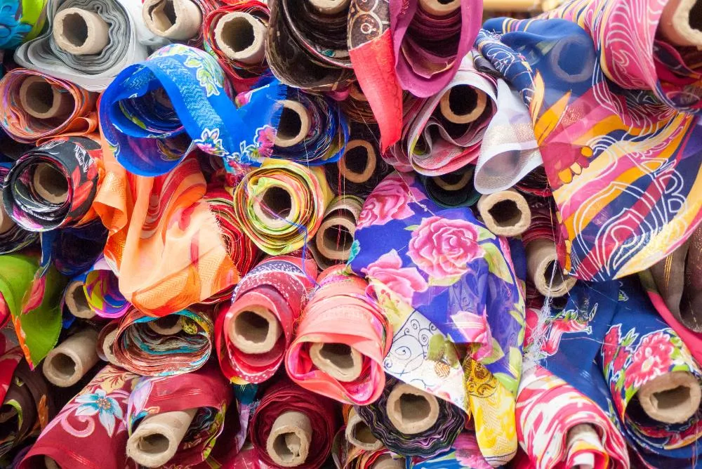 assortment of fabrics